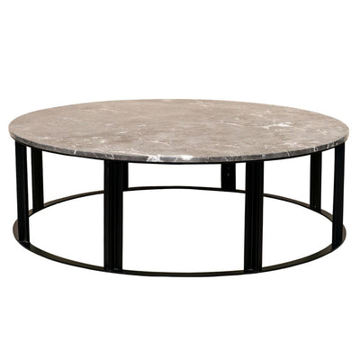 Bowie Marble Coffee Table - Medium Grey