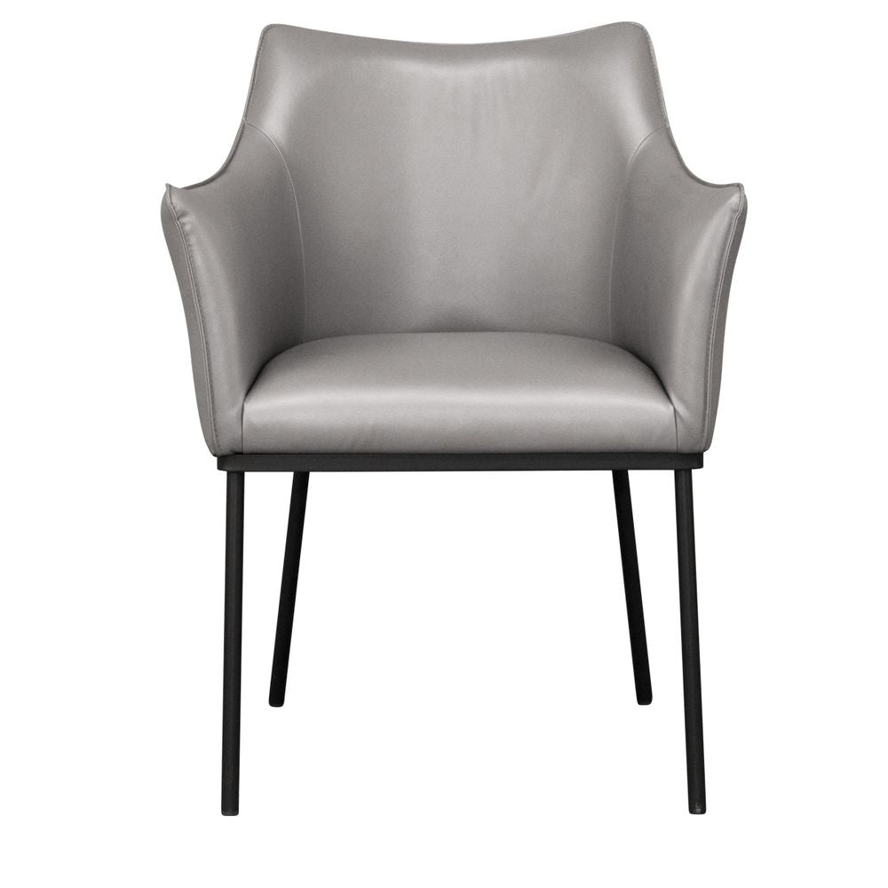 Alpha Dining Chair - Charcoal Vegan Leather