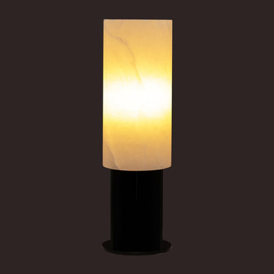 Samara Alabaster Table Lamp - Black