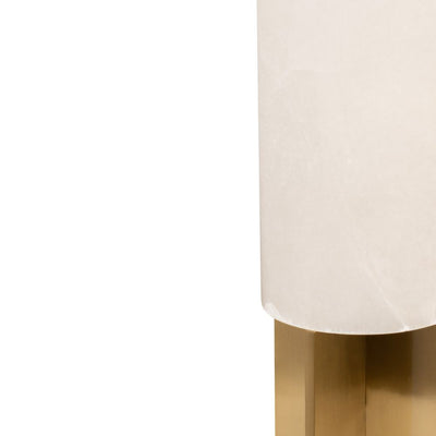 Samara Alabaster Table Lamp - Brass