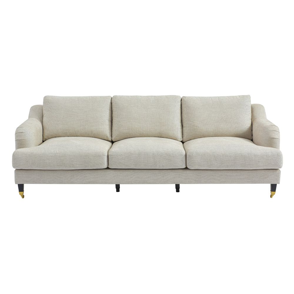 Aerin 3 Seater Sofa - Natural Linen