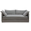 Palm Beach 3 Seater Slip Cover Sofa - Slate Grey Linen