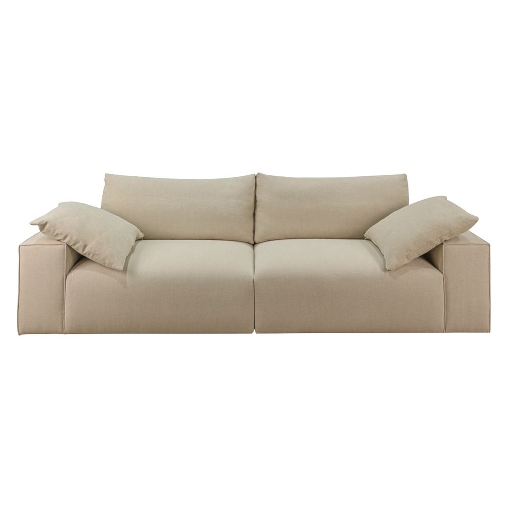 Midtown 4 Seater Sofa - Natural Linen