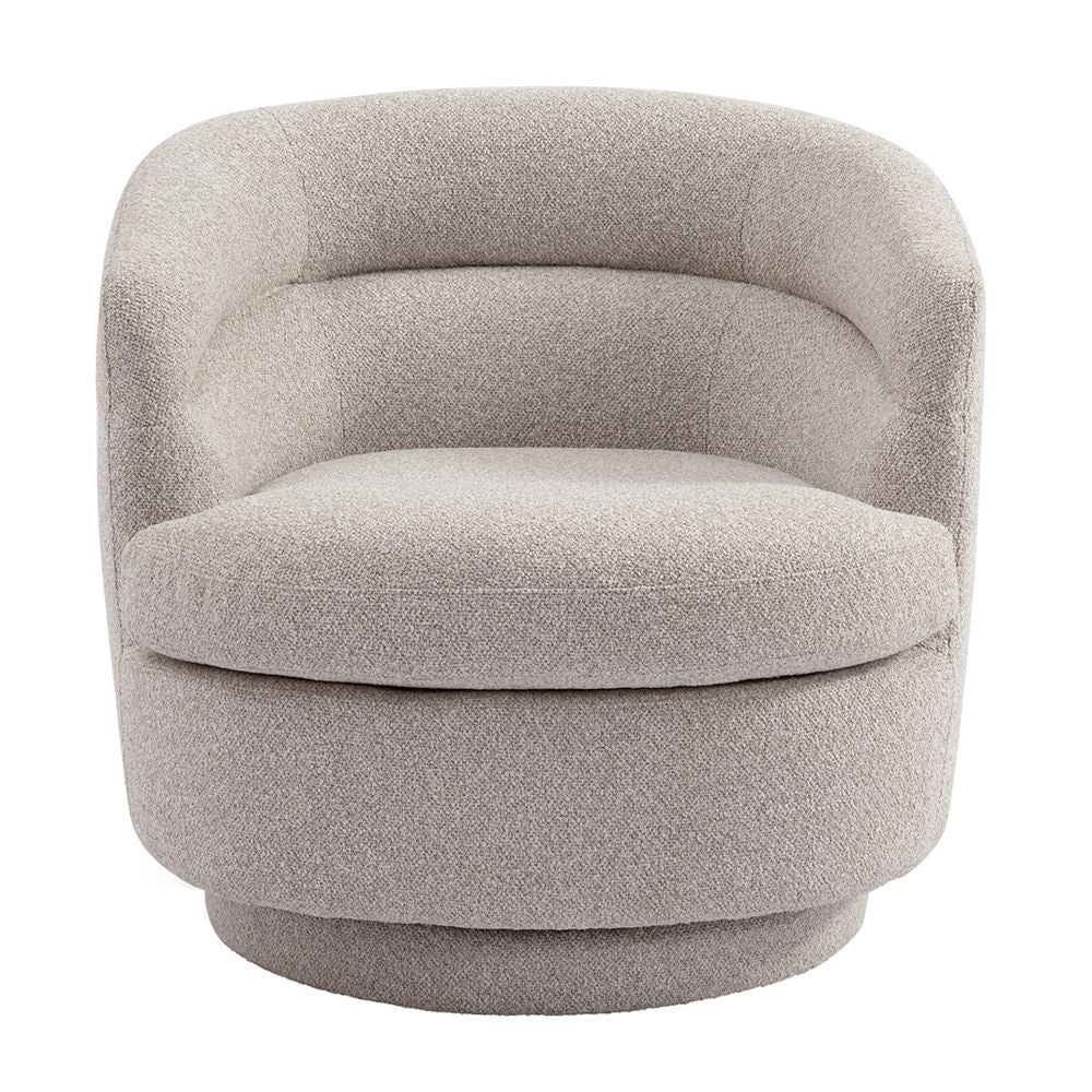 Holly Swivel Arm Chair - Warm Grey