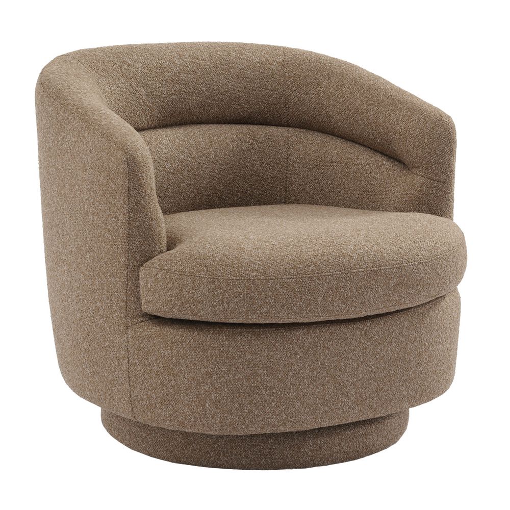 Holly Swivel Arm Chair - Cocoa Mocha