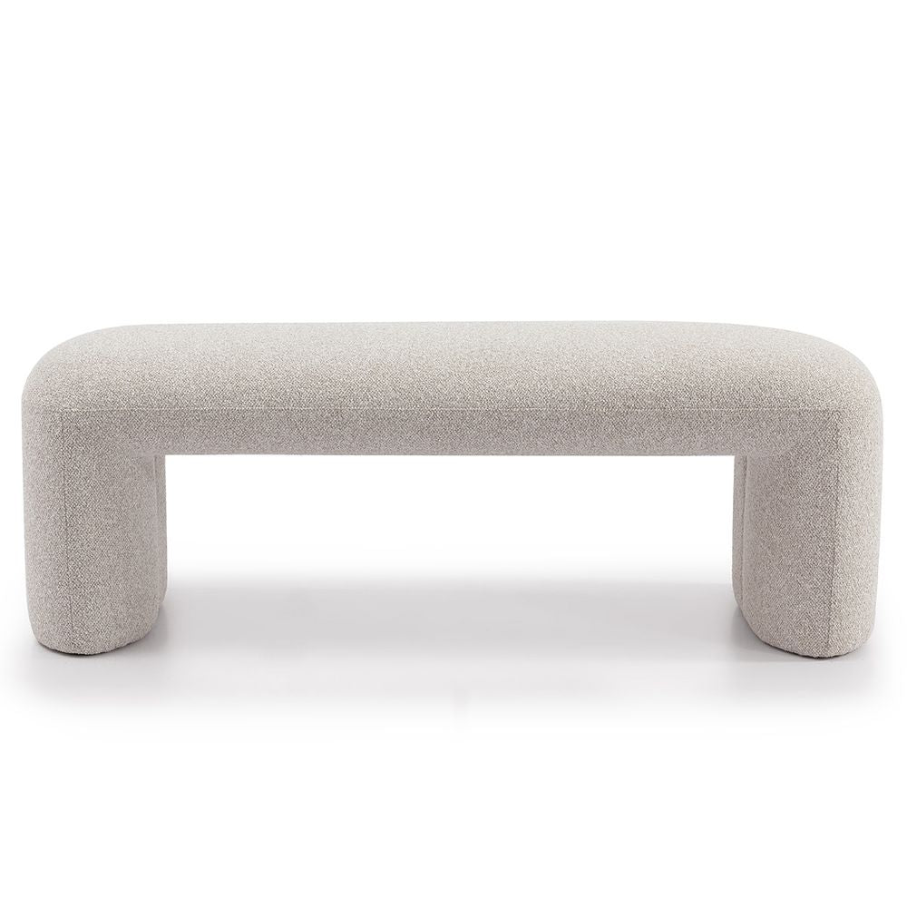 Piper Bench Ottoman - Warm Grey