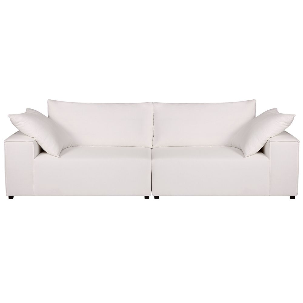 Midtown 4 Seater Sofa - White Linen