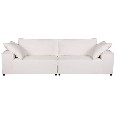 Midtown 4 Seater Sofa - White Linen