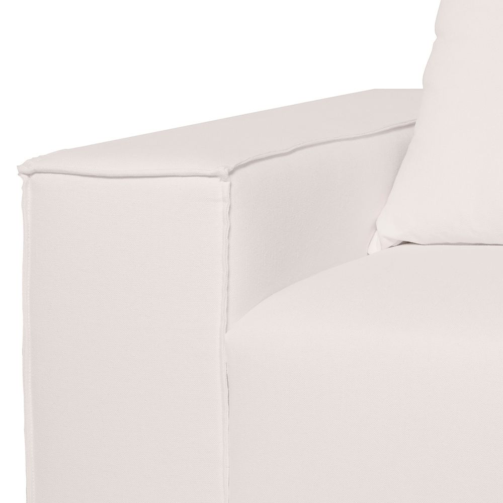 Midtown 4 Seater Sofa - White Linen