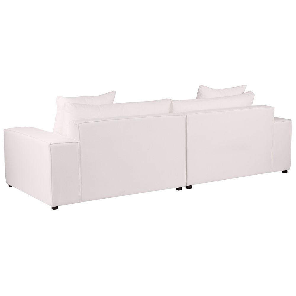 Midtown 4 Seater Sofa - White Linen