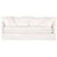 Palm Beach 3 Seater Slip Cover Sofa - White Linen