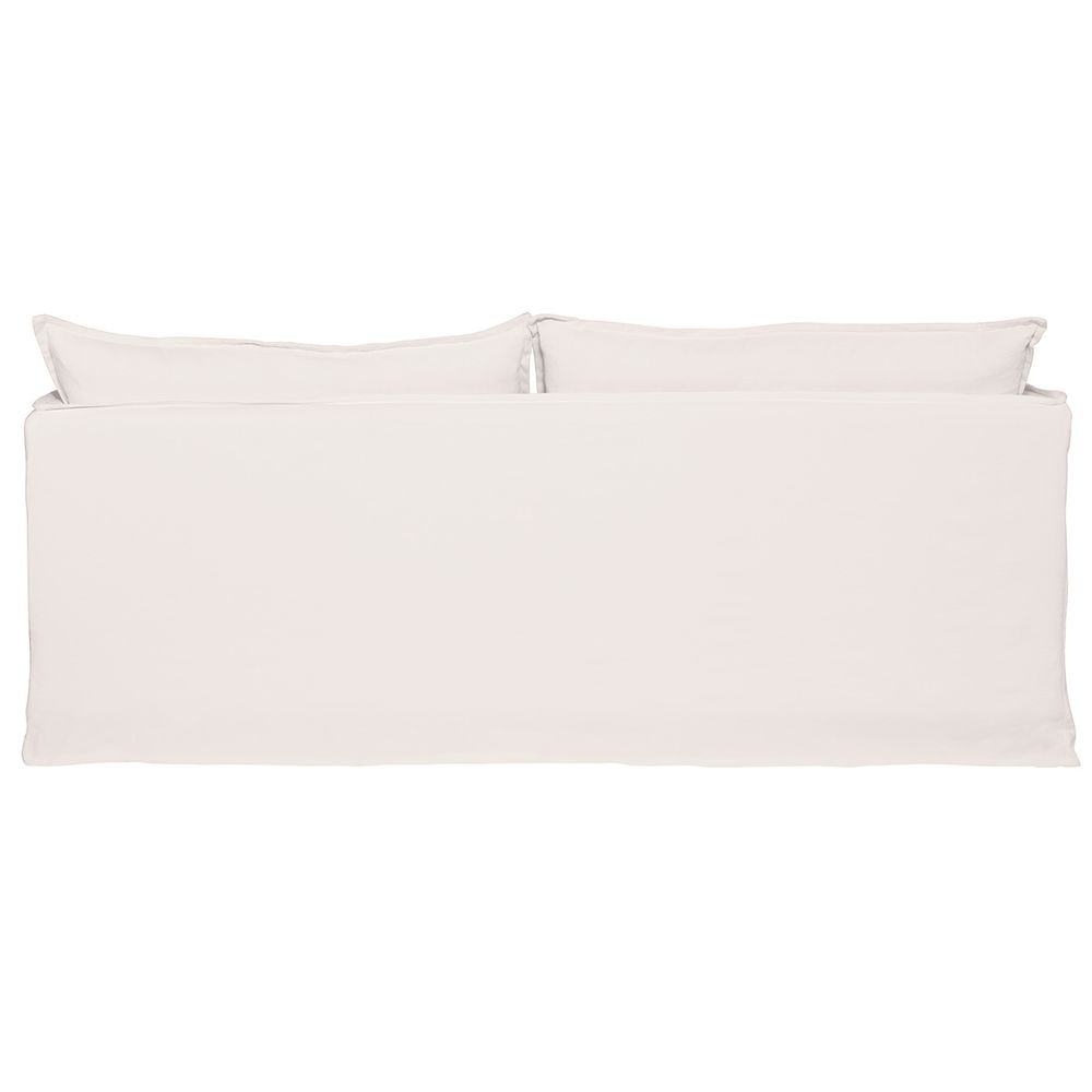 Palm Beach 3 Seater Slip Cover Sofa - White Linen