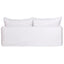 Hayman 3 Seater Slip Cover Sofa - White Linen