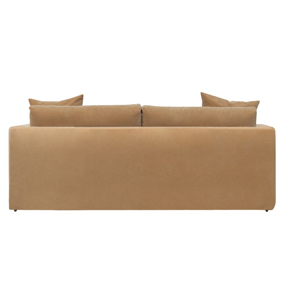 Birkshire 3 Seater Slip Cover Sofa - Ochre Velvet