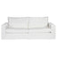 Bungalow 3 Seater Slip Cover Sofa - White Cotton