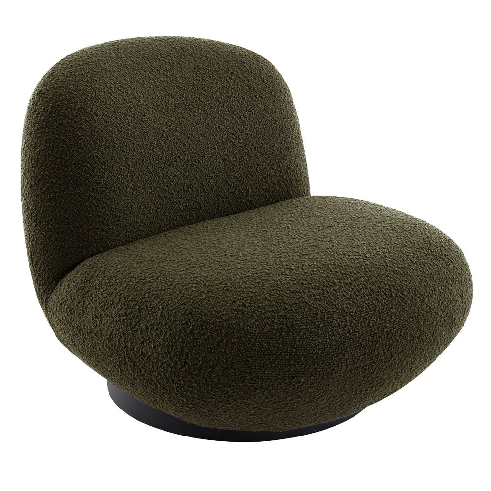 Felicity Swivel Occasional Chair - Green Boucle