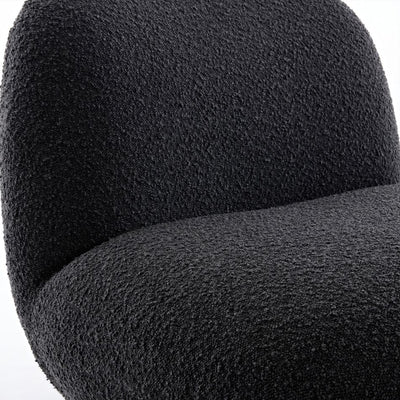 Felicity Swivel Occasional Chair - Black Onyx Boucle