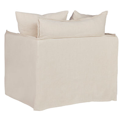 Palm Beach Slip Cover Arm Chair - Natural Linen