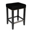 Canyon Black Kitchen Stool - Black Cotton