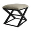 Spencer Black Timber Stool - Wheat