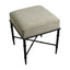 Hacienda Black Iron Stool - Wheat