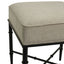 Hacienda Black Iron Stool - Wheat