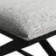 Spencer Black Timber Stool - Salt & Pepper