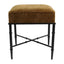 Hacienda Black Iron Stool - Butterscotch