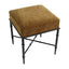 Hacienda Black Iron Stool - Butterscotch