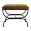 Novak Black Iron Stool - Butterscotch