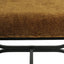 Novak Black Iron Stool - Butterscotch