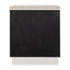 Benedict White Oak Bedside Table - Travertine