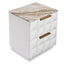 Benedict White Oak Bedside Table Range
