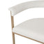 Dino Bar Stool with Upholstered Arms - Natural Linen