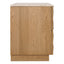 Benedict Natural Oak Bedside Table - Travertine