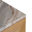 Benedict Natural Oak Buffet - River Brown Marble