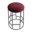 Aiden Black Steel Kitchen Stool - Mulberry Velvet