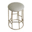 Aiden Gold Steel Kitchen Stool - Speckle Ecru