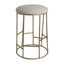 Aiden Gold Steel Kitchen Stool - Speckle Ecru