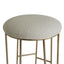 Aiden Gold Steel Kitchen Stool - Speckle Ecru