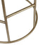 Aiden Gold Steel Kitchen Stool - Mulberry Velvet