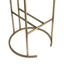 Blackley Gold Iron Kitchen Stool - Dark Chocolate Velvet