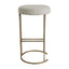 Blackley Gold Iron Kitchen Stool - Speckle Ecru