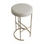 Blackley Gold Iron Kitchen Stool - Speckle Ecru