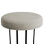 Blackley Black Iron Kitchen Stool - Speckle Ecru
