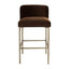 Leon Kitchen Stool - Dark Chocolate Velvet