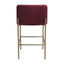 Leon Kitchen Stool - Mulberry Velvet