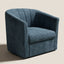 Cadman Swivel Arm Chair - Teal Chenille