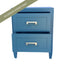 Soloman Bedside Table - Small Teal - OUTLET NSW