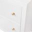 Ariana Large White Bedside Table Range